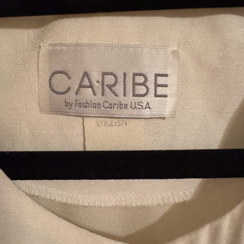 Caribe By Fashion Caribe USA Women's Vtg Button Up Top‎ Rainbow Stripes Sz Small - Picture 2 of 5